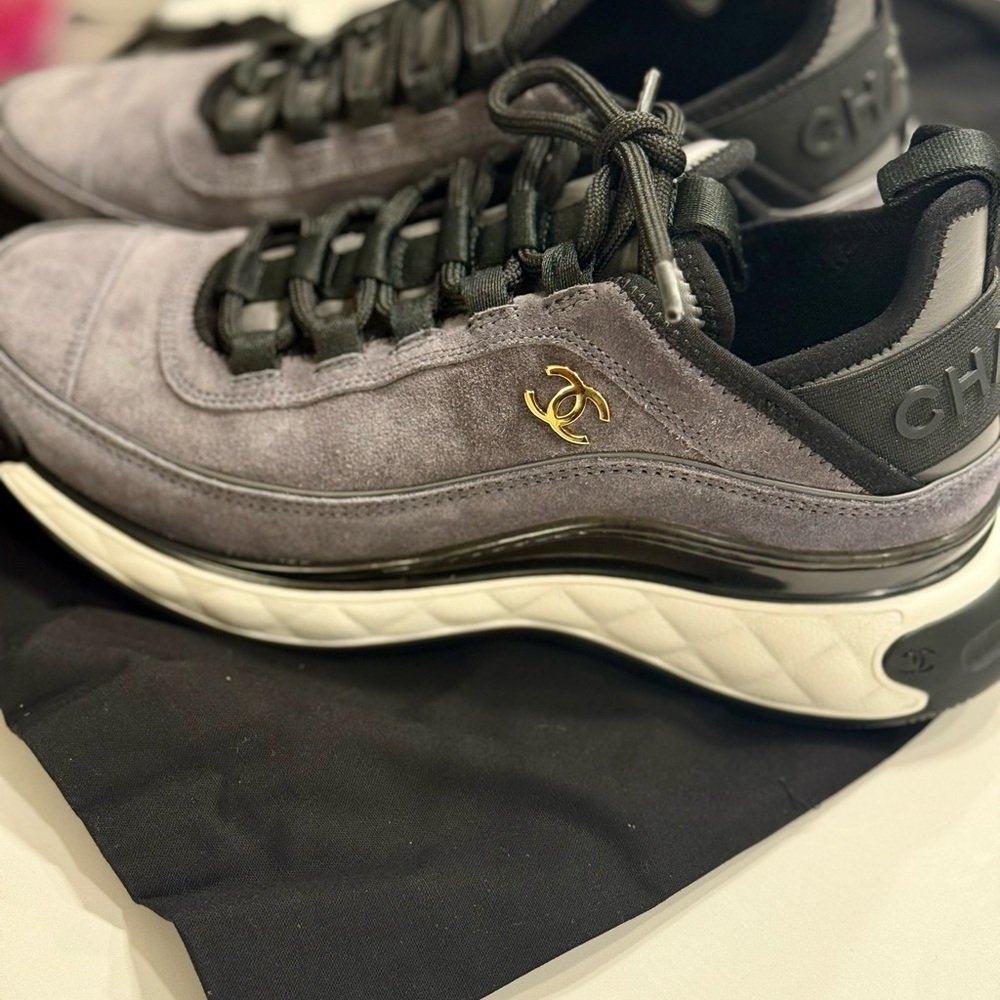 Chanel Gray Sneakers